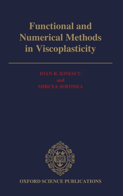 Functional and Numerical Methods in Viscoplasticity - Ionescu, Ioan R, and Sofonea, Mircea