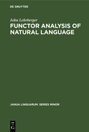 Functor analysis of natural language