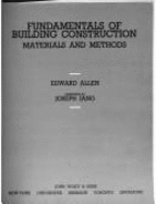 Fundamentals of Building Construction: Materials and Methods