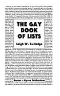 Gay Book of Lists