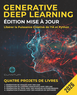 Generative Deep Learning ?dition Mise ? Jour: Lib?rer la Puissance Cr?ative de l'IA et Python: Ma?triser les GAN, les VAE, les mod?les autor?gressifs et les mod?les de diffusion.