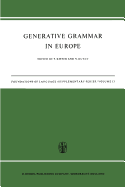 Generative Grammar in Europe