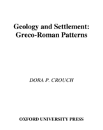 Geology and Settlement: Greco-Roman Patterns