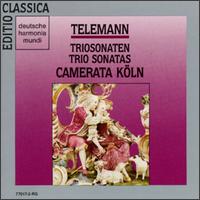 Georg Philipp Telemann: Trio Sonatas - Camerata K�ln; Hans-Peter Westermann (oboe); Harald Hoeren (harpsichord); Michael Schneider (recorder);...
