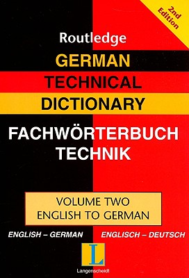 German Technical Dictionary (Volume 2) - Routledge