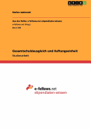 Gesamtschuldausgleich Und Haftungseinheit