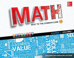 Glencoe Math, Course 1, Teacher Walkaround Edition, Volume 1
