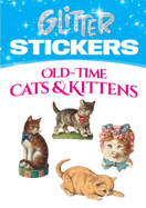 Glitter Stickers: Old-Time Cats and Kittens