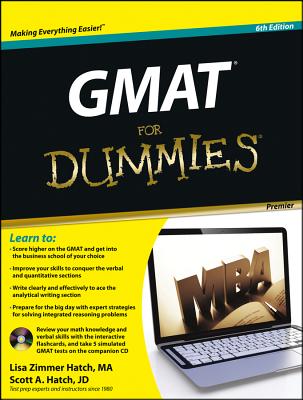 GMAT For Dummies: with CD - Zimmer Hatch, Lisa, and Hatch, Scott A.