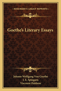 Goethe's Literary Essays