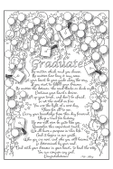 Graduate: 6x9 Blank Lined Notebook with Colorable Cover