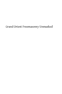 Grand Orient Freemasonry Unmasked