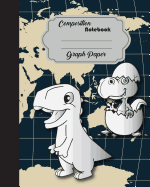 Graph Paper Book: Composition Notebook Dinosaur Cover School Workbook: 80x10 Inch,120 Page,60 Sheet