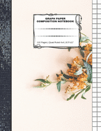 Graph Paper Composition Notebook: 110 Pages - Quad Ruled 4x4 - 8.5" x 11" Autumn Large Notebook with Grid Paper - Math Notebook For Students