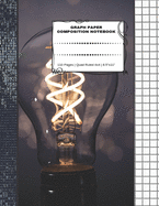 Graph Paper Composition Notebook: 110 Pages - Quad Ruled 4x4 - 8.5" x 11" Light Bulb Large Notebook with Grid Paper - Math Notebook For Students