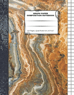 Graph Paper Composition Notebook: 110 Pages - Quad Ruled 4x4 - 8.5" x 11" Marble Large Notebook with Grid Paper - Math Notebook For Students