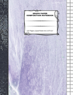 Graph Paper Composition Notebook: 110 Pages - Quad Ruled 4x4 - 8.5" x 11" Marble Large Notebook with Grid Paper - Math Notebook For Students