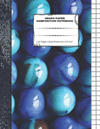 Graph Paper Composition Notebook: 110 Pages - Quad Ruled 4x4 - 8.5" x 11" Marbles Large Notebook with Grid Paper - Math Notebook For Students