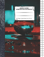Graph Paper Composition Notebook: 110 Pages - Quad Ruled 4x4 - 8.5" x 11" Marbles Large Notebook with Grid Paper - Math Notebook For Students
