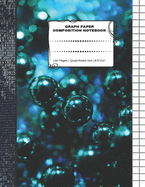 Graph Paper Composition Notebook: 110 Pages - Quad Ruled 4x4 - 8.5" x 11" Marbles Large Notebook with Grid Paper - Math Notebook For Students