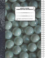 Graph Paper Composition Notebook: 110 Pages - Quad Ruled 4x4 - 8.5" x 11" Marbles Large Notebook with Grid Paper - Math Notebook For Students
