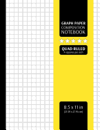 Graph Paper Composition Notebook: Grid Graphing Paper, 4x4 Quad Ruled, 4 Squares/Inch (Large, 8.5x11 in.)