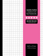 Graph Paper Composition Notebook: Grid Graphing Paper, 4x4 Quad Ruled, 4 Squares/Inch (Large, 8.5x11 in.)