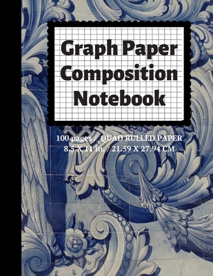 Graph Paper Composition Notebook: Grid Paper Notebook, Quad Ruled, 100 Sheets (Large, 8.5 x 11) - Notebooks, Graph Paper