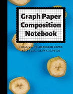 Graph Paper Composition Notebook: Grid Paper Notebook, Quad Ruled, 100 Sheets (Large, 8.5 x 11)