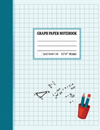 Graph Paper Notebook 1 cm: Coordinate Paper, Squared Graphing Composition Notebook, 1 cm Squares Quad Ruled Notebook