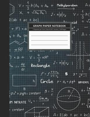 Graph Paper Notebook: 5 Squares per inch Graphing Notebook Quad Ruled Notebook Science & Math Notebook Graph Composition Book For Student & Teacher - Studios, Rosa