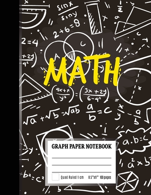 Graph Paper Notebook: Coordinate Paper, Squared Graphing Composition Notebook, 1 cm Squares Quad Ruled Notebook Math Design - Publishing, Amelia Art