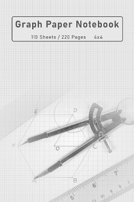 Graph Paper Notebook for Engineering, Drafting, Math, 4x4, 220 pages - Press, Brinkstone, and Allen, Melissa