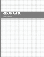 Graph Paper Notebook: Quad Rule 5x5 per Inch Composition Page Bound Comp Book, Minimalist Matte Grey Cover