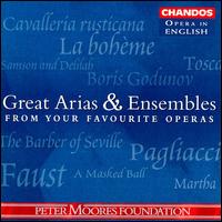 Great Arias & Ensembles from Your Favorite Operas - Alan Opie (vocals); Andrew Shore (vocals); Barry Banks (vocals); Bruce Ford (vocals); Cynthia Haymon (vocals);...