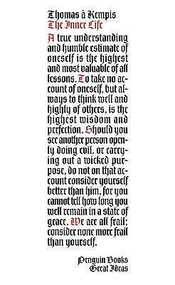 Great Ideas Inner Life - Thomas, and Kempis, Thomas