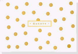Guest Book Gold Dots