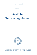 Guide for Translating Husserl