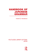 Handbook of Japanese Grammar