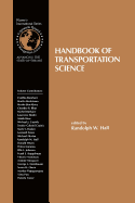 Handbook of Transportation Science