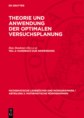 Handbuch Zur Anwendung - Bandemer, Hans (Editor), and N?ther, Wolfgang (Editor), and Bellmann, A (Contributions by)