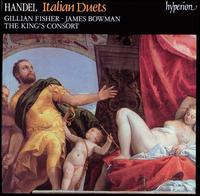 Handel: Italian Duets - David Miller (archlute); Gillian Fisher (soprano); James Bowman (counter tenor); Jane Coe (cello); Robert King (harpsichord);...