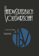Handworterbuch Der Volkswirtschaft