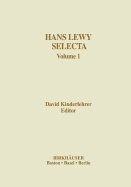 Hans Lewy Selecta: Volume 1