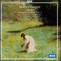 Hans Pfitzner: Lieder, Complete Edition, Vol.3 - Andreas Schmidt (baritone); Axel Bauni (piano); Christoph Pr�gardien (tenor); Donald Sulzen (piano);...