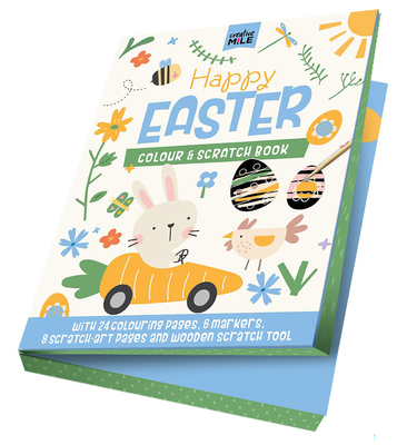 Happy Easter Colour & Scratch Book - Mile, Creative