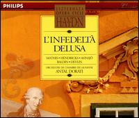Haydn: L'Infedelt� Delusa - Aldo Baldin (tenor); Barbara Hendricks (soprano); Claes-H�kan Ahnsjo (tenor); Edith Mathis (soprano); Michael Devlin (bass); Lausanne Chamber Orchestra; Antal Dor�ti (conductor)