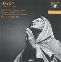 Haydn: Stabat Mater - Claes-H�kan Ahnsjo (tenor); Julia Hamari (contralto); Krisztina Laki (soprano); Richard Anlauf (bass); Kammerchor Stuttgart (choir, chorus); W�rttemberg Chamber Orchestra; Frieder Bernius (conductor)