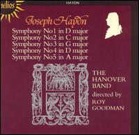 Haydn: Symphonies Nos. 1-5 - Christian Rutherford (horn); Raul Diaz (horn); Roy Goodman (harpsichord); Hanover Band; Roy Goodman (conductor)