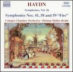 Haydn: Symphonies Nos. 41, 58 and 59 "Fire"